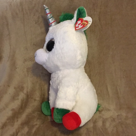 Ty Beanie Boos Unicorn Named Candy Cane - Picture 2 of 5
